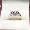 Moissanit Oval geschliffener Edelstein mit 925er Sterling Silber Ring für Herren #B306 JL375681959987