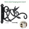 Decorative European Styles Metal Wall Hook With Bird Designs For Lanterns And Flower Pots