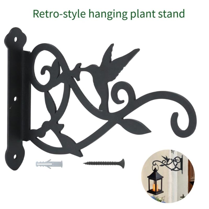 Decorative European Styles Metal Wall Hook With Bird Designs For Lanterns And Flower Pots