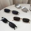 Lunettes de soleil de mode rectangle petit homme femme vintage carré conduite lunettes de soleil marque de luxe monture en métal lunettes
