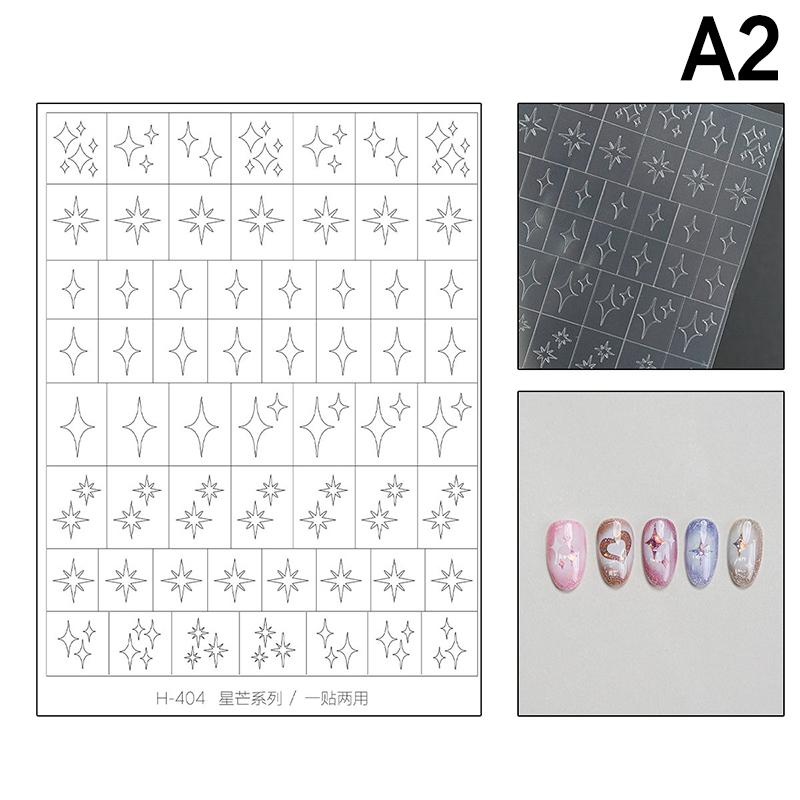 

Нейл-арт Полый стикер Звезда Бабочка Любовь Клейкий шаблон Штамп Наклейки Украшение для нейл-арта Наклейка Шарм для ногтей