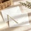 Artistic Stationery for Handwritten Messages 10PCS Petal Art Envelopes, Real Floral Texture Design, Thick Paper Western Style Delicate Envelopes