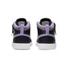 Air Jordan 1 Mid ALT SE PS Houndstooth Kids Sneakers Black White Metallic-Silver DO2493-015