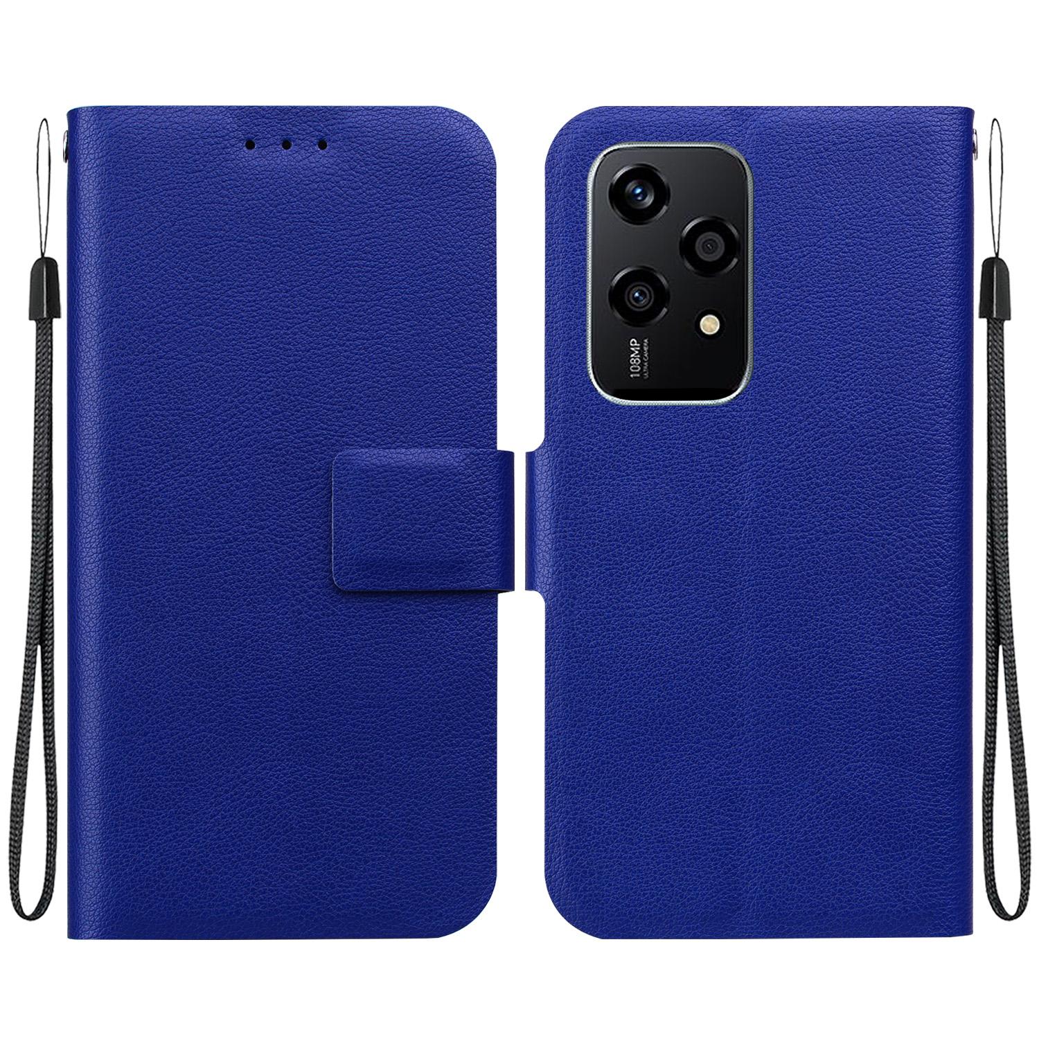 

For Honor 200 Lite Case Ultra-Thin PU Leather+TPU Phone Cover with Card Slot Blue