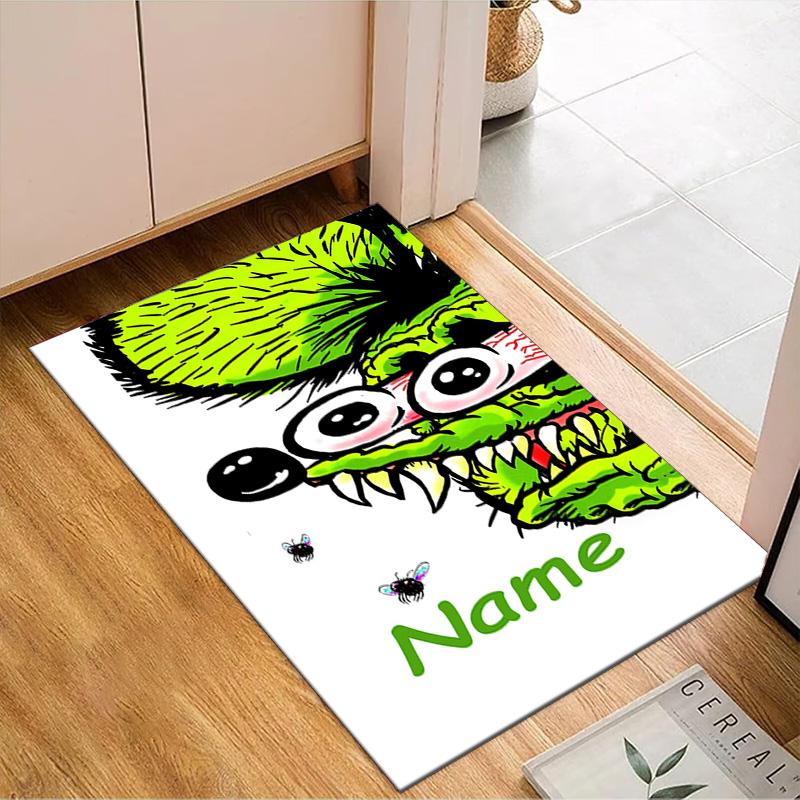Custom Name Rat Fink Rug Game Carpet, Floor Mat for Bedroom Living Room Entryway Rug, Home Decor Idea Gift for Christmas birthday