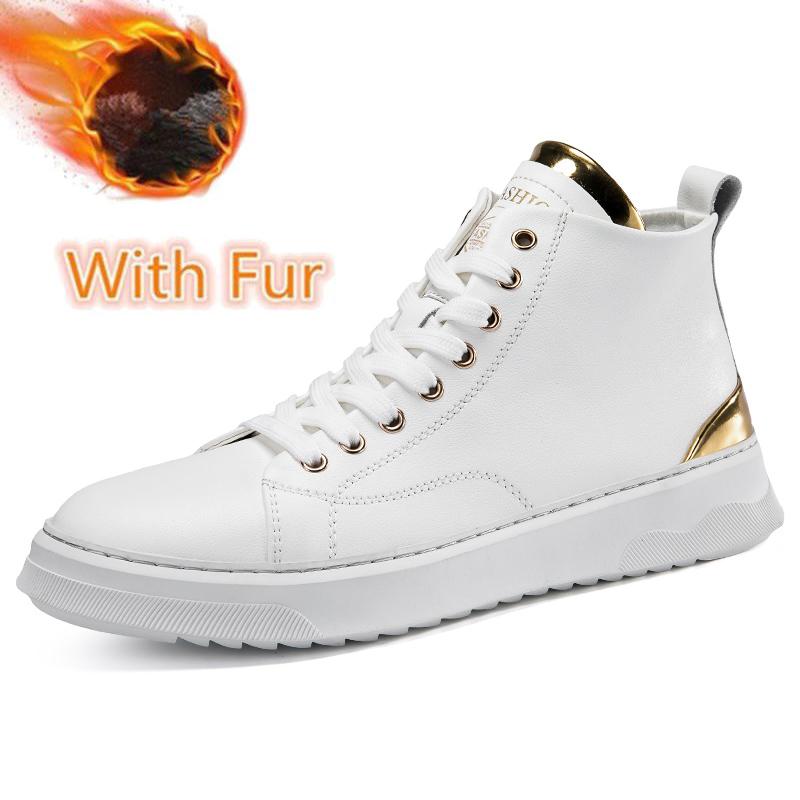 

Fashion Warm Plush Fur Winter Men s Boots Fashion Trendy Men High Top Shoes Outdoor Versatile Casual Shoes Travel Man Ankle Boots Botas 46