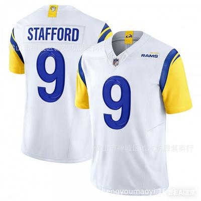 Mens Football Jersey LA Rams 9 Stafford 3rd Game Shirt All Sizes