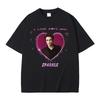 I Love Sparkly Boys Movie Series Twilight Edward Cullen Robert Pattinson Graphic Print Men's Loose Fun Short‑Sleeve T-shirt