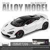 1:24 McLaren 720S Alloy Sports Car Model Toy with Sound & Light, Pull-Back Action, and Opening Four Doors.