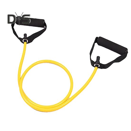 Fitness Resistance Band with Anti-slip Handle Portable Men Women Arm Shoulder Stretch Strength Training Leg Toning Exercise Elastic Strap Tension