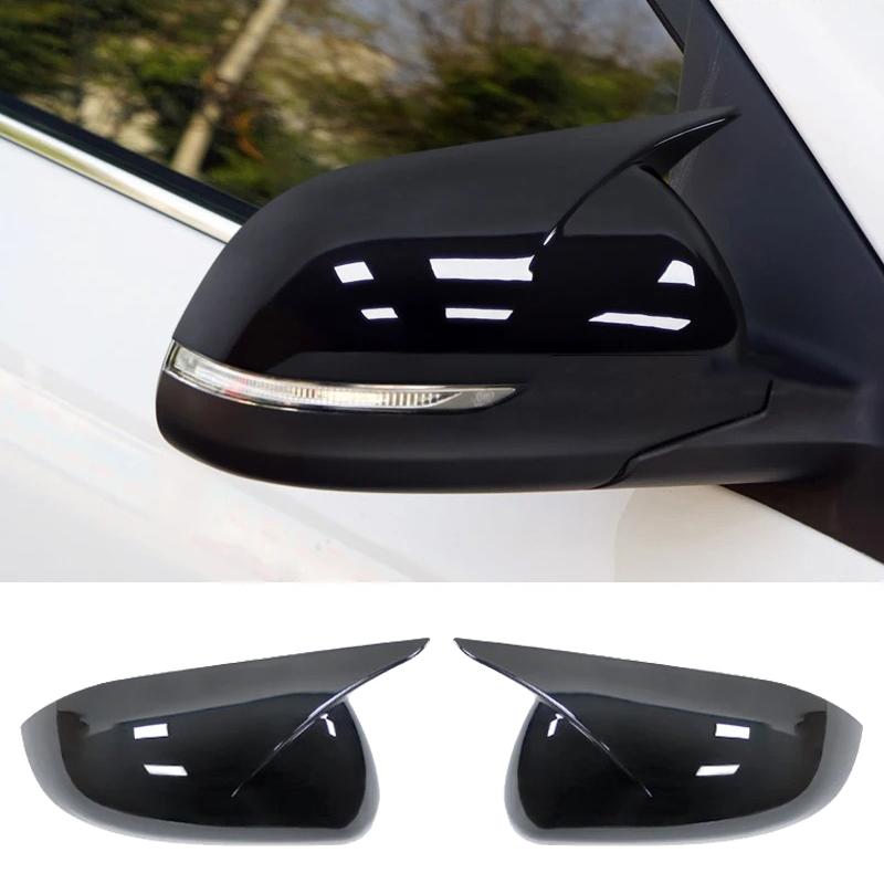 

For KIA K2 KX Cross 2017-2020 RIO 4 2017-2025 Side Mirror Cover Cap Glossy Black ABS Car Exterior Accessories