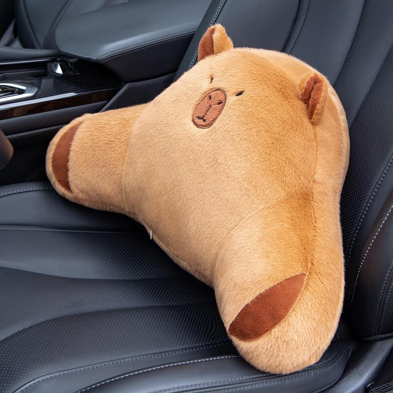 50cm Cute Capybara Cushion Comfortable Car Lumbar Support Pillow Lumbar Backrest Cushion Suitable For Home And Office Use