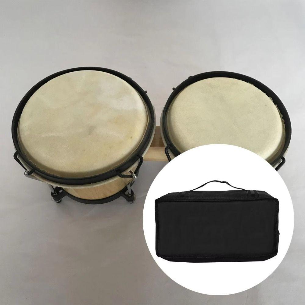Waterproof Bongo Drum Bag Carry Handle Drum Carrying Case Bongo Shoulder Bag Band Beginners