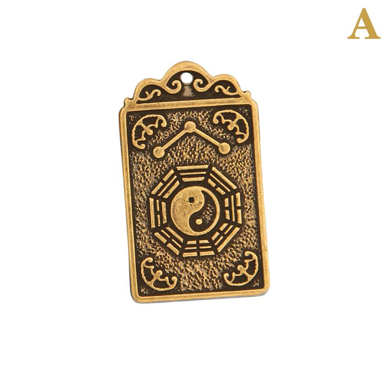 2025 Year Chinese Bagua Tai Sui Bronze Medal Lucky Pendant Keychain Creative Wealth Key Ring Accessories Women Men Bag Pendant
