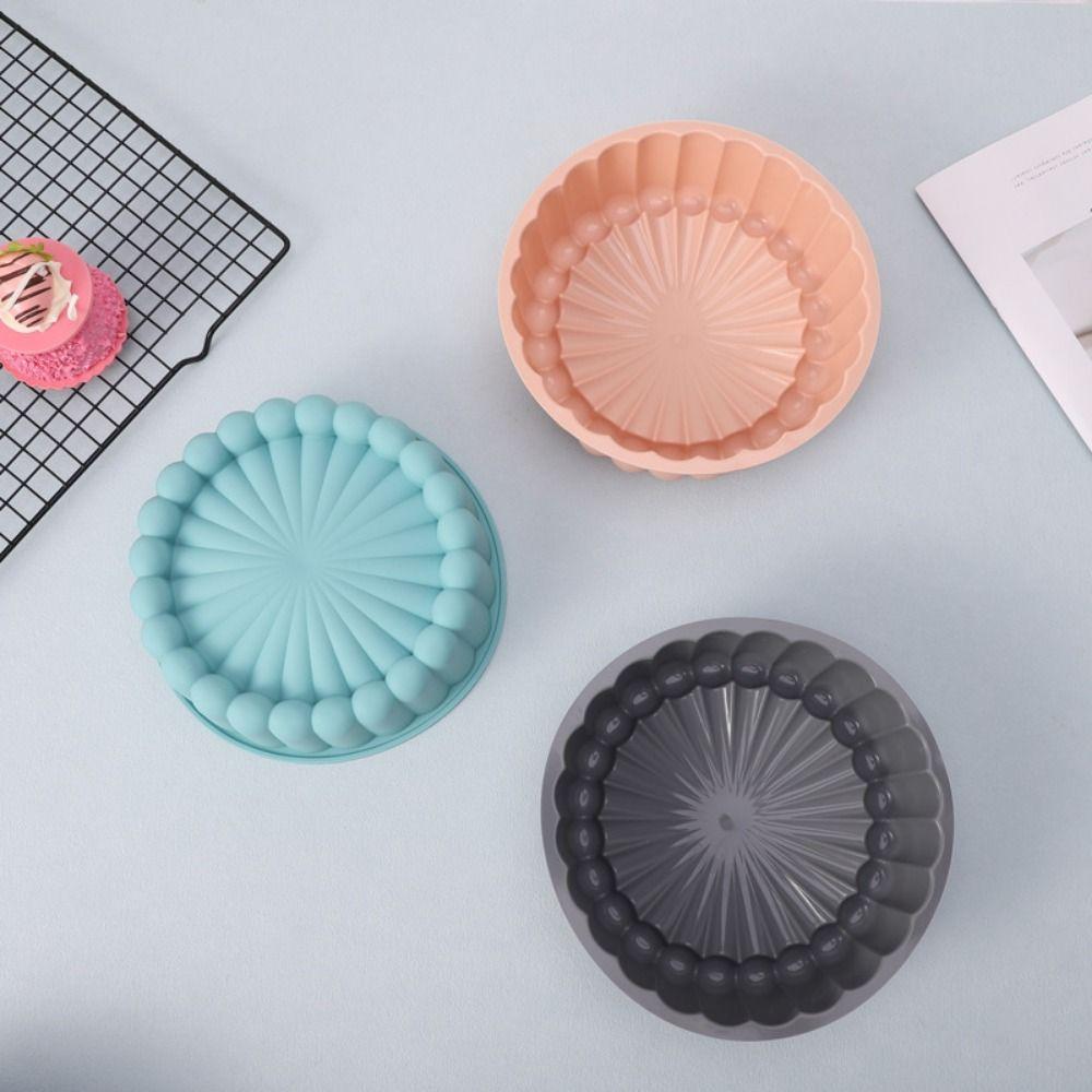 Non-Stick Silicone Cake Mold Heat Resistant Cake Baking Mold Round Cake Mold Kitchen Bakeware