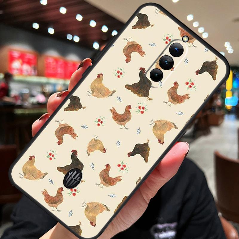 Chicken Pattern Case For ZTE Nubia Red Magic 11 10 8 9 8S 9S 10S Pro Plus 10 Air 5G 6R 6 7 6S 7S Pro Cover