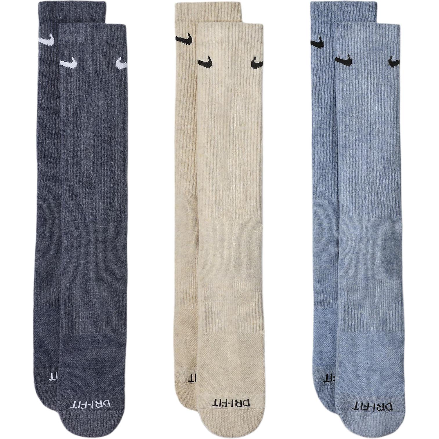 Nike Mid Calf Socks Unisex 3 Pack SX6888-901 L