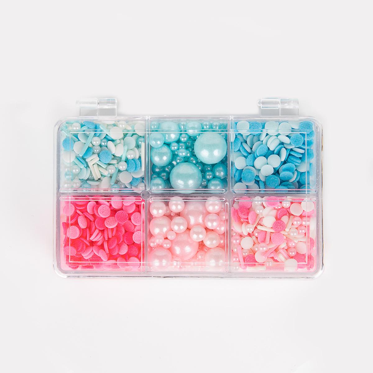 

Mixed Sprinkles For Cake Topper, Gift Box Pack Dragee Cupake Topper For Cake Decoration