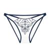 Original Light Luxury Temperament Women's Briefs High-value Tulle Embroidered Hollow Waist Cotton Crotch Hip-wrapped Sexy Underwear