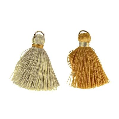 MégaCréa DIY - Silver Gold Cotton Pom Poms 4 Cm 8 Pieces
