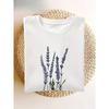 European Size Elegant Floral Print Women's  Short-Sleeve T-Shirt