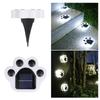 Solar Powered Solar Garden Light Decoration IP65 Waterproof LED Lawn Light LED Lighting Animal Paw Print Buried Lights