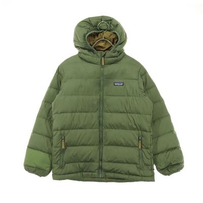 STY68207FA18 Einpunkt-Logo Langarm Daunenparka M grün Kinder Gebraucht