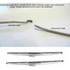Front Windshield Wiper Blades, 12in/30.48cm Stainless Steel Polished Windshield Wipers Universal Quiet Wiper Blades for Auto Car