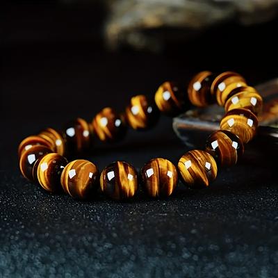 High Quality 12mm For Men And Women Large Tiger Eye Tiger Eye Stone Bracelet Lucky Jewelry 1pc Natural Bangle Bracelet For Men And Women