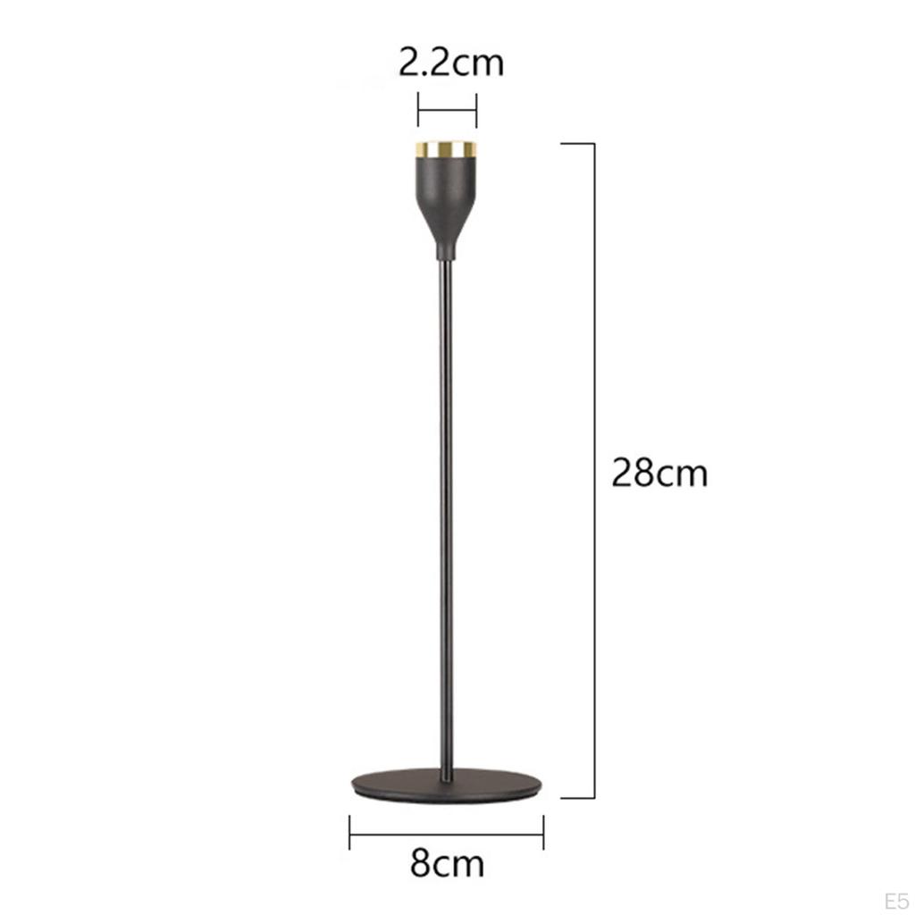 Candle For Taper Candles,Metal Decorative Candlestick Holder Wedding,Dinner,Party,Fit Pillar