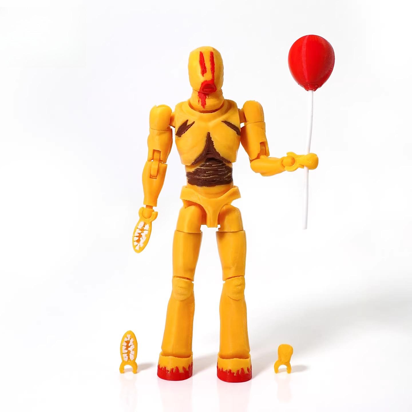 

New 3D Printed Escape The Backrooms Game Peripherals T13 Multi-Jointed Movable Shapeshift Action Figure Toys