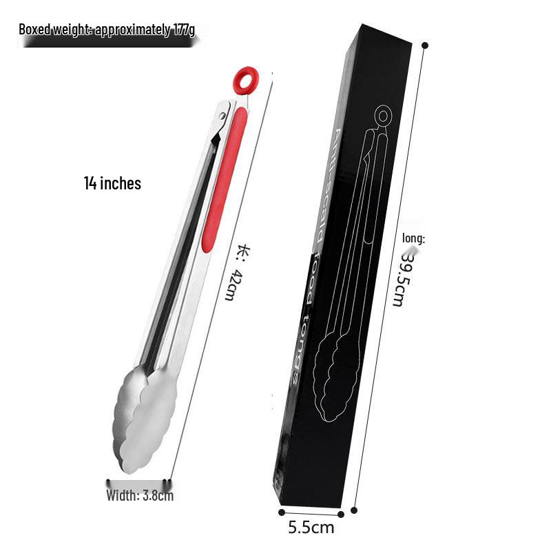 Stainless Steel Multi-Functional Kitchen Tongs for BBQ, Roasting & Baking - Free Shipping