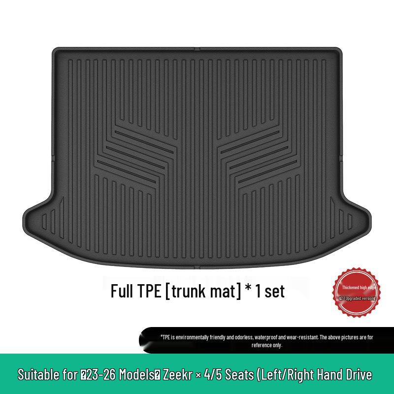 Zeekr X Car Floor Mats (23-26): TPE Floor Mats, Vehicle-Specific Trunk Mats & Seat Back Mats