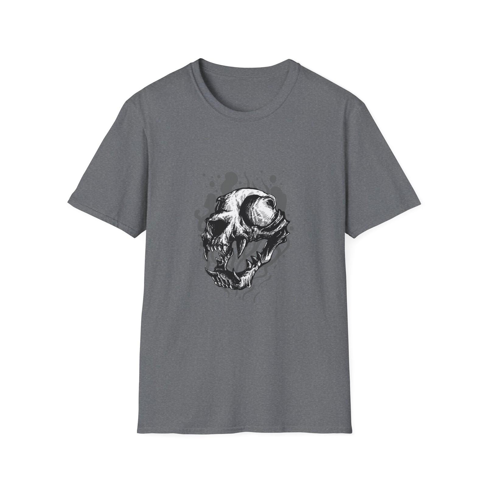 

Skull Graphic Unisex T-Shirt | Edgy Casual Wear, Gift for Halloween, [...] S разноцветный