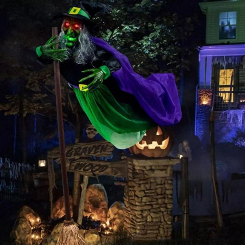 Berührungsaktivierung Halloween Hexen Requisite 6FT Höhe Halloween Hängende Hexe Halloween Dekorationen