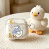 Transparent Case Pajamas for Zhimeng Little Duck Compatible with Apple AirPods 1/1/1 Generation Protective Case Pro Bluetooth Earphones