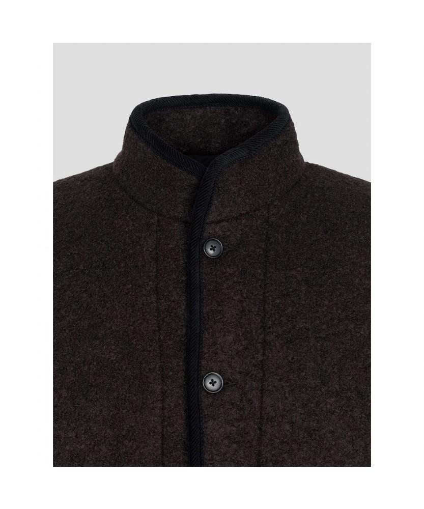 Beanpole Men Fleece Button-Up Cardigan Brown