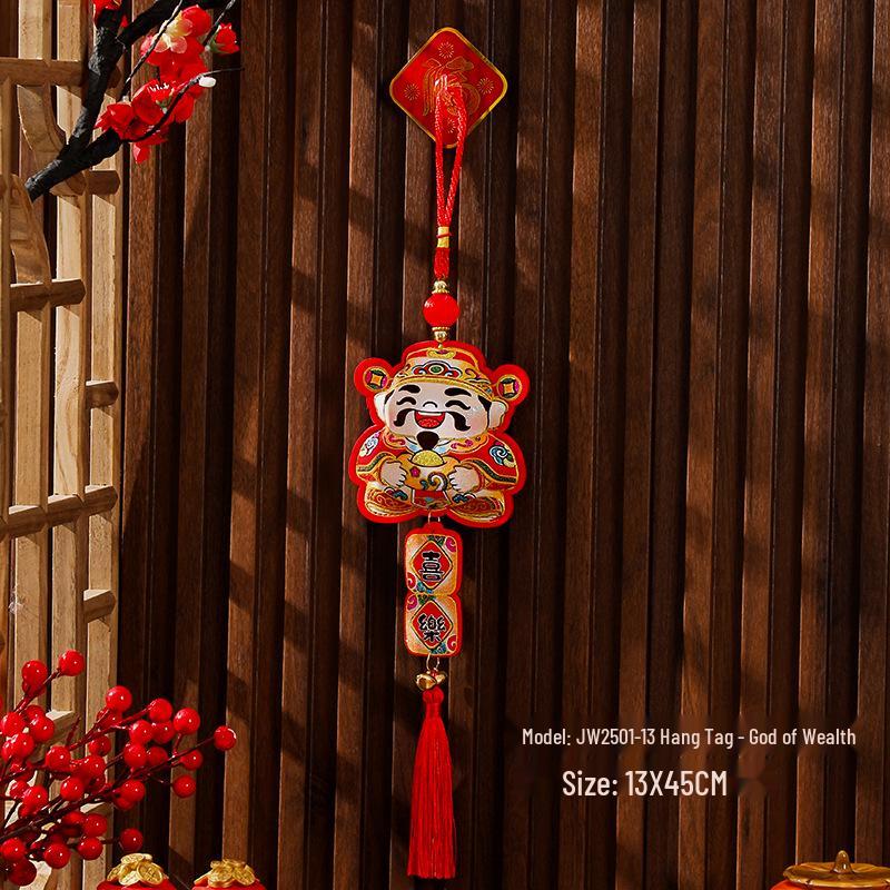 2026 Jahr des Pferdes Fu Plakette Festliche Anhänger für den Innenbereich zur Dekoration von Eingangsbereich und Wohnzimmer