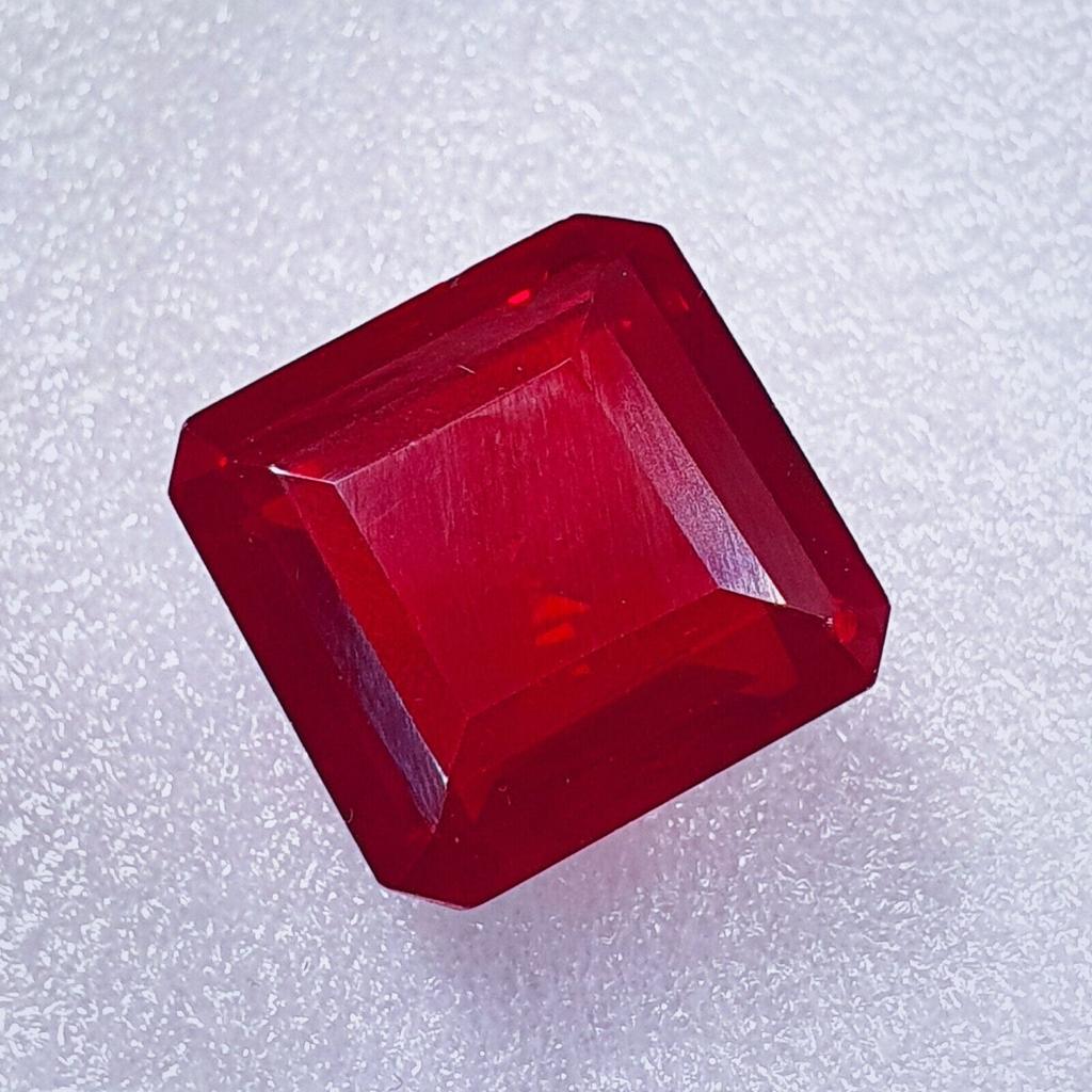 AAA Natural Blood Red Mozambique Ruby Loose Emerald Cut Gemstone 68 Ct P454