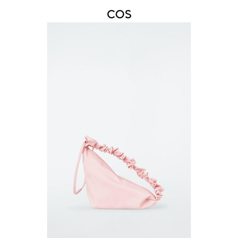 

Cos Women Zipper Triangle Ruffled Shoulder Bag Light Pink New 1232047003 Light pink