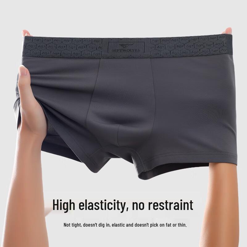 Seven Wolves Men's Modal Silver Ion Antibacterial Boxer Briefs 3-Pack