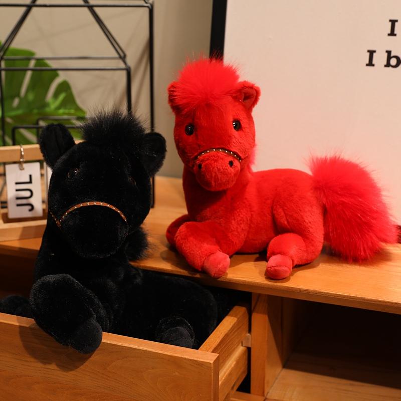 Non-Toxic New Real Life Horse Plush Dolls Stuffed Animal High Quality Super Realistic Horse Plush Toys Classic Birthday Gift