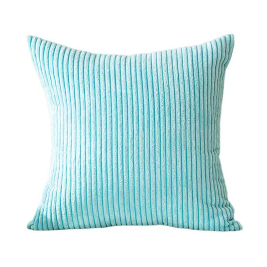 Plysj Putetrekk Stripete Tekstur Ensfarget Sofadekorasjon Putetrekk Living