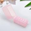 12 Holes Bit Box Large Capacity Buckle Design Dustproof Moisture-proof Manicure Tool Nail Art Drill Grinding Head Bit Display Storage Box