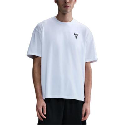Lockeres T-Shirt mit überschnittenen Schultern und Aufdruck, Rundhalsausschnitt, Herren Oberteile, Weiß HJ3318-100