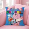 Classic British Cartoon TThe Amazing World of Gumball Cushion Cover Pillow Case Soft Skin Friendly Fabric  Concealed Zipper