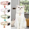 Strawberries Flower Pattern Adjustable Pet Collar Cotton Cat Traction Necklace Pet Dog Collar  Cat