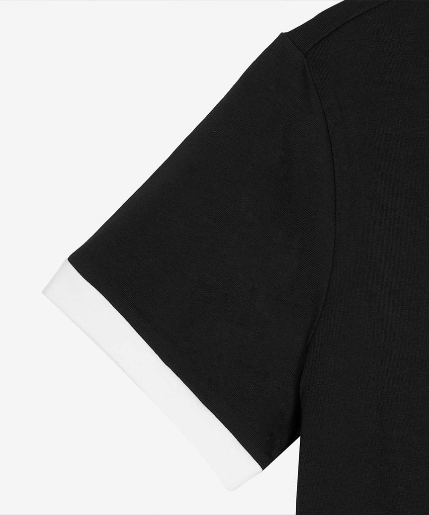 Nyuballanseu Nbneg2W462 / Women Ringer Short Sleeve T-Shirt (Black)