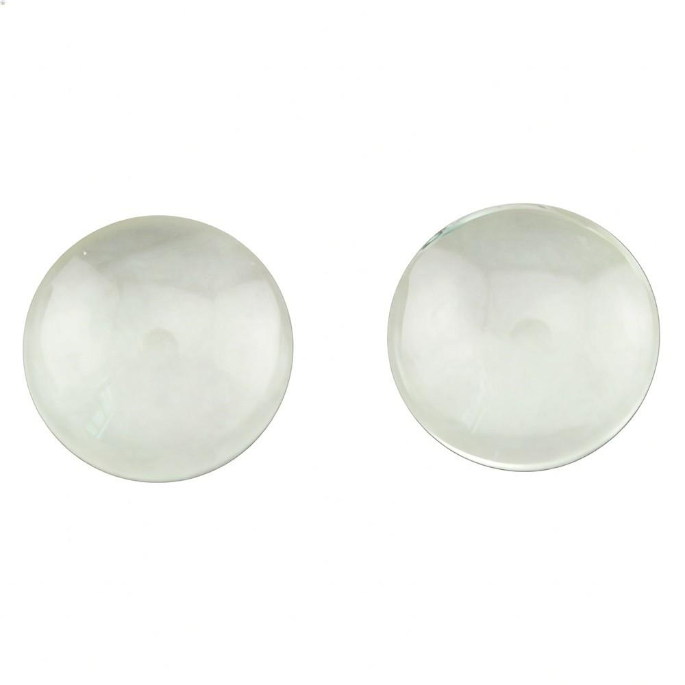 Clear Round Glass Cabochons Smooth Flat Backs For Resin Jewelry Accessories