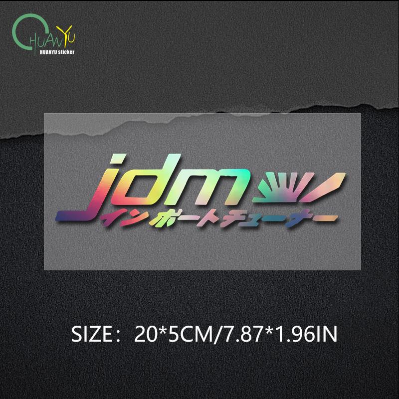JDM Creative Text Fun Pattern Racing Rider Sticker Waterproof PVC Material Sticker Car Sticker